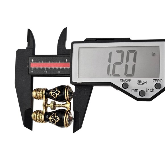 1928 Brand Opera Glasses Brooch Binoculars Clear Rhinestone Pin - Picture 8 of 10